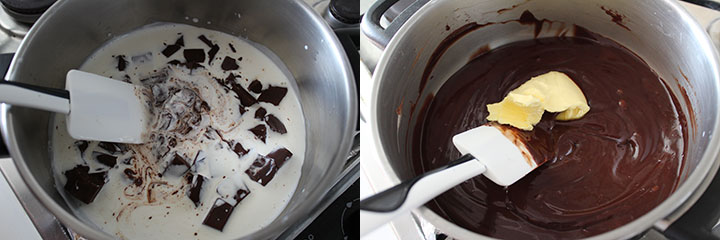 Pasos receta de Ganache de Chocolate