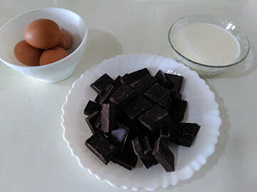 Mousse de Chocolate Ingredientes